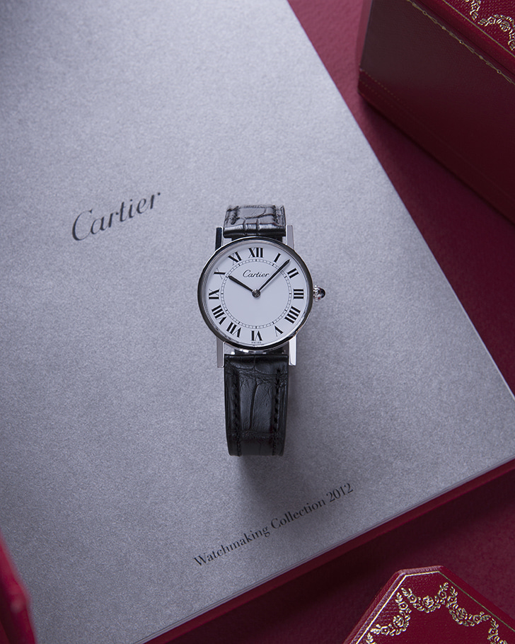 CARTIER@Round Silver Large M4474