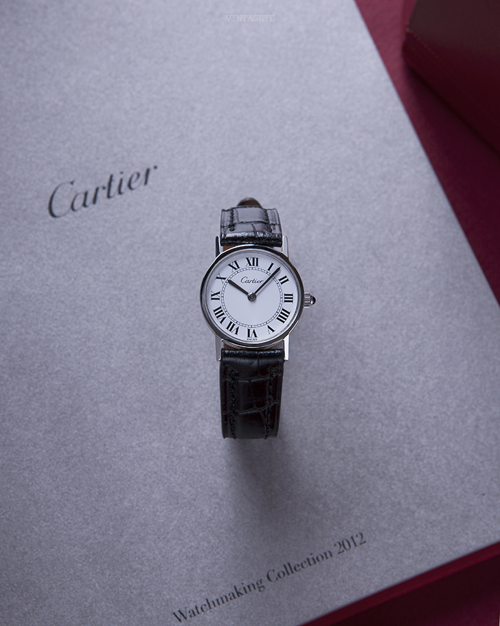 CARTIER@Round Silver Small M4475